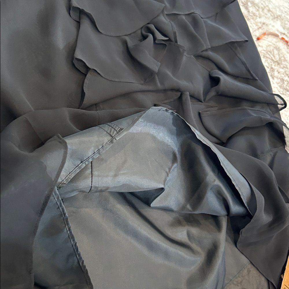 Andre Oliver Black Ruffle Mini Dress size 8 - Picture 7 of 7